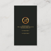 Carte De Visite Restauration exquise de cuillère de couteau de (Dos)