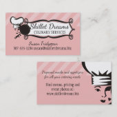 Carte De Visite Restauration faite sur commande d'amour de poêle (Devant / Derrière)