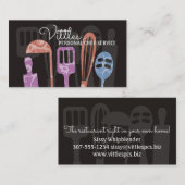 Carte De Visite Restauration faite sur commande de chef de (Devant / Derrière)