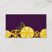 Carte De Visite restauration faite sur commande de cuisine de (Dos)