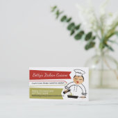 Carte De Visite Restauration italienne de poêle d'huile d'olive de (Debout devant)