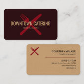 Carte De Visite Restauration moderne (Devant / Derrière)