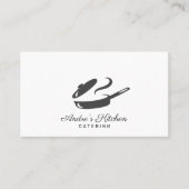 Carte De Visite Restauration moderne en poêle de fer (Devant)