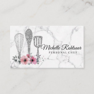 Carte De Visite Restauration Personnel Chef Restaurant Drip Red Go