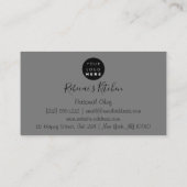 Carte De Visite Restauration Personnel Chef Restaurant Drives Blac (Dos)