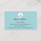 Carte De Visite Restauration Personnel Chef Restaurant Drives Blac (Dos)