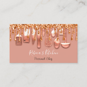 Carte De Visite Restauration Personnel Chef Restaurant Rose Drives