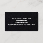 Carte De Visite Restauration rapide de hot-dog (Dos)