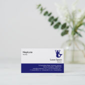 Carte De Visite Restauration rapide - Deep Navy (Debout devant)