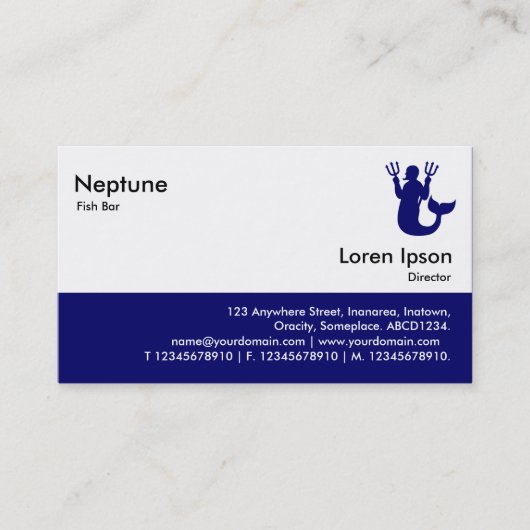 Carte De Visite Restauration rapide - Deep Navy (Devant)