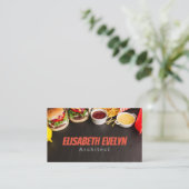 Carte De Visite Restauration rapide et espace en bas (Debout devant)