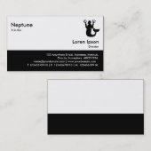 Carte De Visite Restauration rapide - Noir (Devant / Derrière)