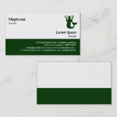 Carte De Visite Restauration rapide - Vert foncé (Devant / Derrière)