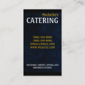 Carte De Visite Restauration, Restauration, Restaurant, Chef, Cart (Dos)