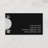 Carte De Visite Restauration, Restauration, Restaurant, Chef, Plan (Dos)
