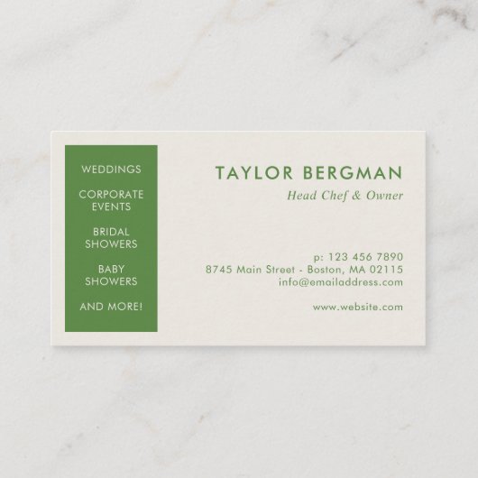 Carte De Visite Restauration Rétro (Dos)