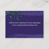 Carte De Visite restauration végétale de chef de nourriture (Dos)