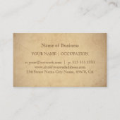 Carte De Visite Restauration vintage Vieux papier (Dos)