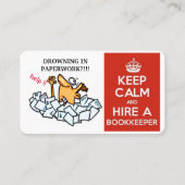 Carte De Visite Restez Calme & Embauchez un Comptable / Experts-Co (Devant)
