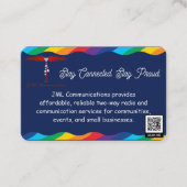 Carte De Visite Restez connectés. Restez fiers (Devant)