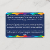 Carte De Visite Restez connectés. Restez fiers (Dos)