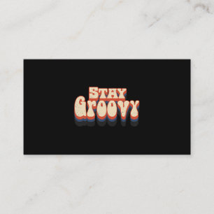 Carte De Visite Restez Rétro Super Hippie Paix Amour 60s les année