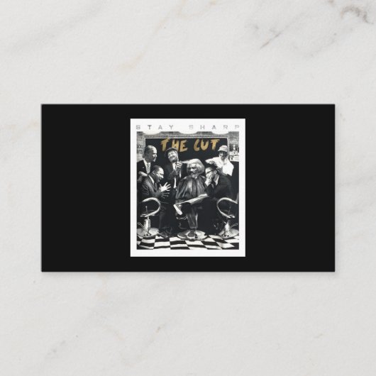 Carte De Visite Restez Sharp The Cut African Pride (Devant)