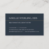 Carte De Visite Restorative Dentistry Office Appointment Reminder (Devant)