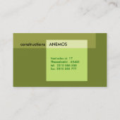 Carte De Visite résumé (Dos)