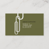 Carte De Visite résumé (Dos)