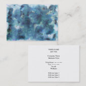 Carte De Visite Résumé bleu (Devant / Derrière)