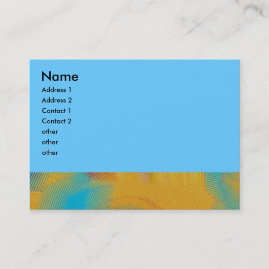 Carte De Visite résumé coloré (Devant)