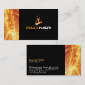 Carte De Visite Résumé - le feu (Devant / Derrière)