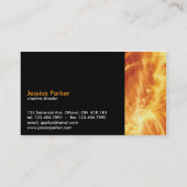 Carte De Visite Résumé - le feu (Dos)