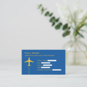 Carte De Visite Résumé Micro Pilote (Debout devant)