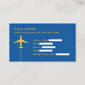 Carte De Visite Résumé Micro Pilote (Devant)