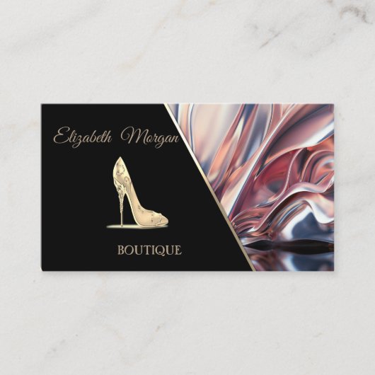 Carte De Visite Résumé Moderne des Talons Hauts (Devant)