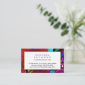 Carte De Visite Résumé moderne I abstrait (Debout devant)