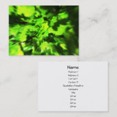 Carte De Visite Résumé vert clair (Devant / Derrière)