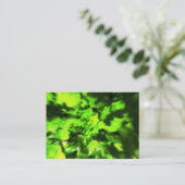 Carte De Visite Résumé vert clair (Debout devant)