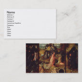 Carte De Visite Retable des ermites (huile sur le panneau) (Devant / Derrière)