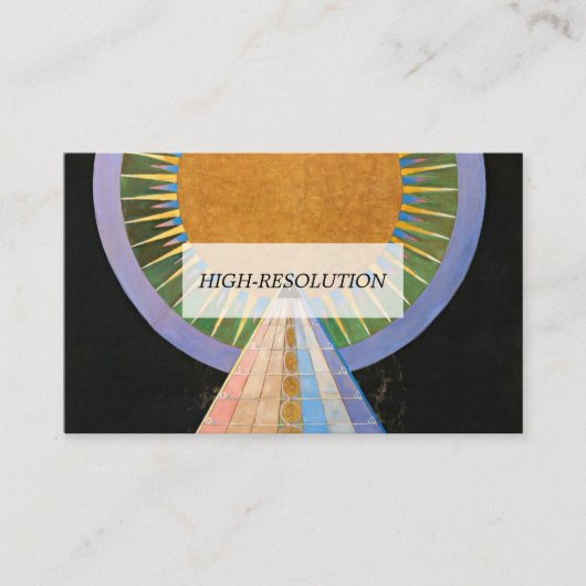 Carte De Visite Retable, Groupe X, No.1 par Hilma af Klint (Devant)