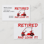 Carte De Visite Retiré et Lovin il (Devant / Derrière)