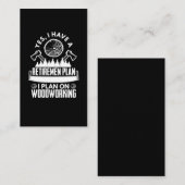 Carte De Visite Retired Craftsman Carpenter Father Woodworker (Devant / Derrière)