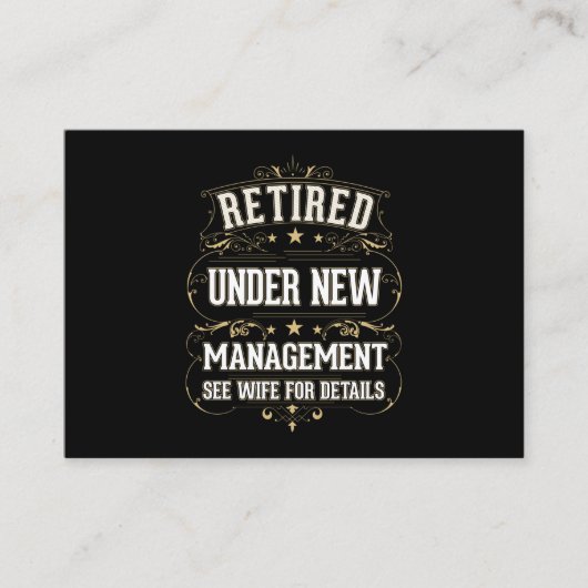 Carte De Visite Retired Papa Rétiree Men Wife (Devant)