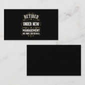 Carte De Visite Retired Papa Rétiree Men Wife (Devant / Derrière)