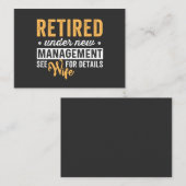 Carte De Visite retired under new management see wife for details. (Devant / Derrière)