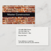 Carte De Visite Retouche de construction (Devant / Derrière)