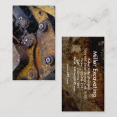 Carte De Visite Retouche de excavation de construction de fosses (Devant / Derrière)