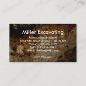 Carte De Visite Retouche de excavation de construction de fosses (Dos)